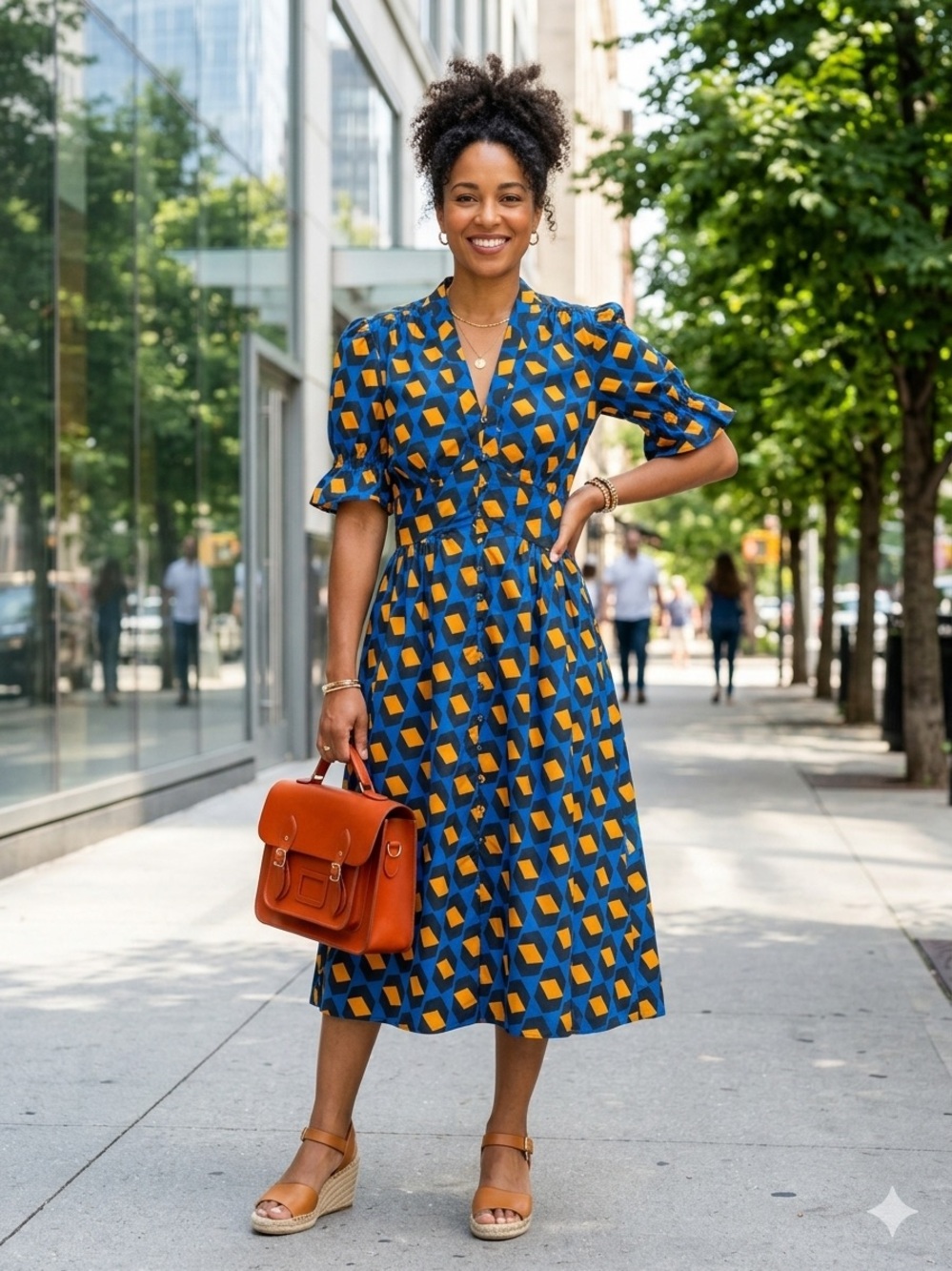 Diane von Furstenberg Erica Printed Midi Dress
